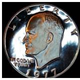 Uncirculated 1977-S Clad Proof Eisenhower Dollar