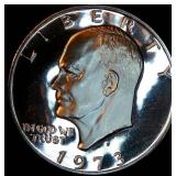 Uncirculated 1973-S Clad Proof Eisenhower Dollar