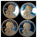Collection of (4) Better Date Proof Sacajawea Dollars