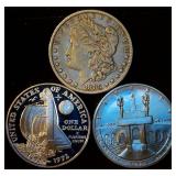 (3) Nice Quality 90% Silver Dollars