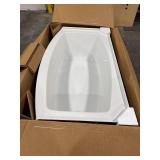 $1078 Expanse 60" RH Drain Alcove Bathtub White