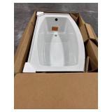 $1078 Expanse 60" RH Drain Alcove Bathtub White