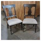 wide straight chairs