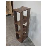 wooden shelf