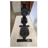 weights stand with weights
