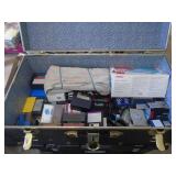 4 bins with misc cassettes, military bdu