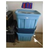 3 bins of christmas & womens. Clothes with misc. As shown. CASH ON SITE ONLY. PICKUP IS TUESDAY MAY 19TH FROM 11 AM TO 4 PM. REGARDLESS WHAT THE SCHEDULE STATES.
