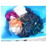 3 bins of christmas & womens. Clothes with misc. As shown. CASH ON SITE ONLY. PICKUP IS TUESDAY MAY 19TH FROM 11 AM TO 4 PM. REGARDLESS WHAT THE SCHEDULE STATES.