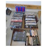 3 flats of cassettes & dvds. As shown. CASH ON SITE ONLY. PICKUP IS TUESDAY MAY 19TH FROM 11 AM TO 4 PM. REGARDLESS WHAT THE SCHEDULE STATES.