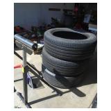 3 19 tires & 2 roller stands. As shown. CASH ON SITE ONLY. PICKUP IS TUESDAY MAY 19TH FROM 11 AM TO 4 PM. REGARDLESS WHAT THE SCHEDULE STATES.