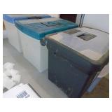 3 file bins plus stain. As shown. CASH ON SITE ONLY. PICKUP IS TUESDAY MAY 19TH FROM 11 AM TO 4 PM. REGARDLESS WHAT THE SCHEDULE STATES.