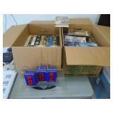 2 boxes of vhs movies. As shown. CASH ON SITE ONLY. PICKUP IS TUESDAY MAY 19TH FROM 11 AM TO 4 PM. REGARDLESS WHAT THE SCHEDULE STATES.