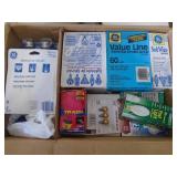 3 boxes of books & literature with light bulbs. As shown. CASH ON SITE ONLY. PICKUP IS TUESDAY MAY 19TH FROM 11 AM TO 4 PM. REGARDLESS WHAT THE SCHEDULE STATES.