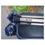3 camera tripods & trash can. As shown. CASH ON SITE ONLY. PICKUP IS TUESDAY MAY 19TH FROM 11 AM TO 4 PM. REGARDLESS WHAT THE SCHEDULE STATES.