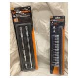GearWrench 4-Piece Extension Set & 12-Piece SAE Hex Bit Socket Set - 3/8 in Drive