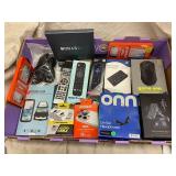 Onn, GE Roku Remote, Scosche Cables & Assorted Tech Accessories