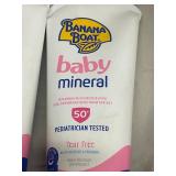 Banana Boat Baby Mineral Sunscreen Lotion SPF 50& Tear Free (Lot of 8)