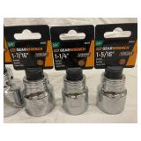 GearWrench 3/4-Inch Drive Socket Set (4-Piece) - 1-13/16", 1-3/4", 1-7/16", 1-5/16"