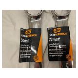 GearWrench Long Pattern Combination Wrenches - Set of 4 - 30mm, 27mm, 7/8in, 5/8in