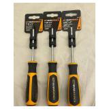 GearWrench Torx & Slotted Screwdrivers (T-10 x 4, T-20 x 4, 3/16 x 4) (Lot of 3)