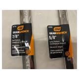 GearWrench Long Pattern Combination Wrenches - Set of 4 - 30mm, 27mm, 7/8in, 5/8in