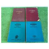 4 Barnes County ND Atlases - 1952, 1958, 1973 & 1985