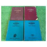 4 Barnes County ND Atlases - 1952, 1958, 1973 & 1985