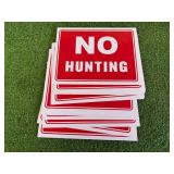 21 New No Hunting Signs 9" x 12"