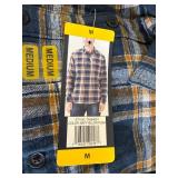 4 New Mens Lucky Brand Plaid Shirts Size M