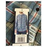 4 New Mens Lucky Brand Plaid Shirts Size S