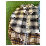 4 New Mens Lucky Brand Plaid Shirts Size S