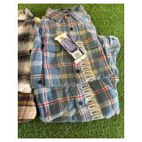 4 New Mens Lucky Brand Plaid Shirts Size S