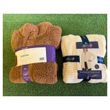 New Ladies Chenille Cardigan & Cozy Sherpa Both Size XX-Large