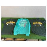 3 New Size S NDSU Bison Ladies Shirts
