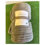 New Oversized Corduroy Plush Down Alternative Throw 60" x 70"