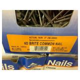 5 5# Boxes 2" 6D Brite Common Nails