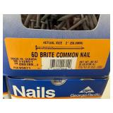 4 5# Boxes 2" 6D Brite Common Nails