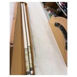 New Case of 2 Champagne Steel Rollers 45-54" 72" Length, Easy to Resize