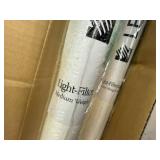 New Case of 4 Roller Shades White Light Filtered 731/4" x 66" Resizeable