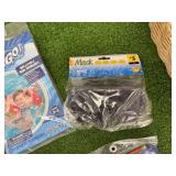 New Pool Toys/Goggles & Basket