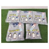 5 New Size 4 L (12/14) & 1 M (8/10) 2 Piece Pajama Sets