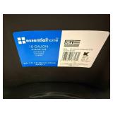 6 18 Gallon Black Totes with Lids