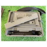 8 Track Player, Speaker & Plastic Emergency 51 Helmet