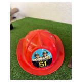 8 Track Player, Speaker & Plastic Emergency 51 Helmet
