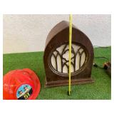 8 Track Player, Speaker & Plastic Emergency 51 Helmet