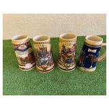 Miller & Budweiser Steins