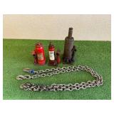 Hydraulic Jacks & Small Chain