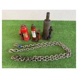 Hydraulic Jacks & Small Chain
