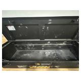 ^ Northern Tool + Equipment Low-Profile Crossover Truck Toolbox with Removable Tray, 69in. x 20in. x 13in., Aluminum, Textured Matte Black, Pull Handle Latches #41915 Msrp $459.99