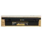^ Northern Tool + Equipment Low-Profile Crossover Truck Toolbox with Removable Tray, 69in. x 20in. x 13in., Aluminum, Textured Matte Black, Pull Handle Latches #41915 Msrp $459.99